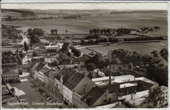 AK Foto Eggenfelden Unterer Stadtplatz Niederbayern 1958