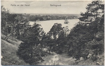 AK Berlin Wannsee Partie an der Havel Dachsgrund 1911