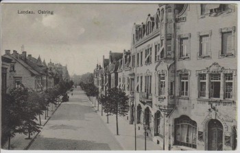 AK Landau in der Pfalz Blick in den Ostring 1919