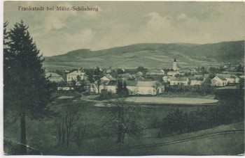 AK Frankstadt bei Mährisch Schönberg Ortsansicht Nový Malín b. Šumperk Tschechien 1928