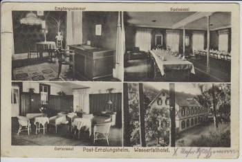 AK Mehrbild Oppenau Post-Erholungsheim Wasserfallhotel 1927 RAR