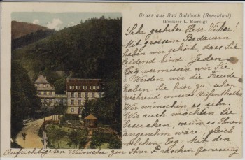 AK Gruss aus Bad Sulzbach im Renchtal Lautenbach 1906