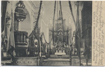 VERKAUFT !!!   AK Grabów nad Prosną Innnenansicht Kirche b. Ostrzeszów Schildberg Posen Polen 1915 RAR