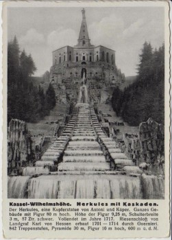 AK Kassel Wilhelmshöhe Herkules mit Kaskaden 1940