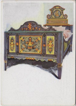 Künstler-AK Heimatwerk Oberdonau Aquarell Bauernbett Obermühl Donau Max Kislinger Linz 1940