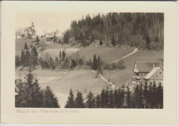 AK Foto Blick zu Maria Schnee bei Wölfelsgrund Międzygórze Grafschaft Glatz Schlesien Polen 1963