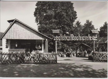 AK Foto Schwarzburg Blick auf die Schloßschenke Thüringer Wald 1975