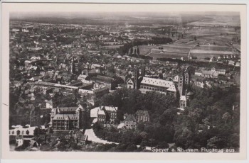 AK Foto Speyer am Rhein vom Flugzeug aus Luftbild 1935