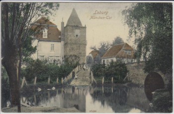 AK Loburg Partie am Münchentor mit Kindern Möckern 1908 RAR
