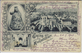 AK Gruss aus Knechtsteden bei Dormagen Gnadenbild Gesamtansicht 1902