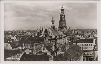 AK Foto Posen Stadtbild mit Kirchen Poznań Polen 1941