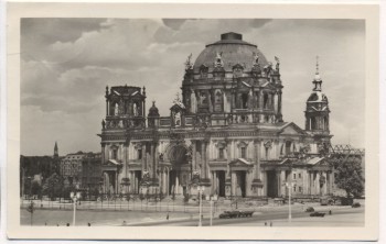 AK Foto Berlin Dom am Marx-Engels-Platz 1953