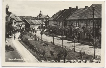 AK Foto Benneckenstein Harz Straßenansicht b. Oberharz am Brocken 1955