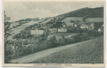 AK Kurort Gräfenberg in Schlesien Ortsansicht b. Freiwaldau Lázně Jeseník Tschechien 1927