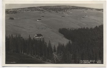 VERKAUFT !!!   AK Foto Keilbaude in Oberhohenelbe Riesengebirge b. Hohenelbe Vrchlabí Tschechien 1933