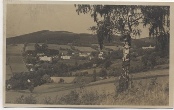 AK Foto Kurort Gräfenberg in Schlesien Ortsansicht b. Freiwaldau Lázně Jeseník Tschechien 1927