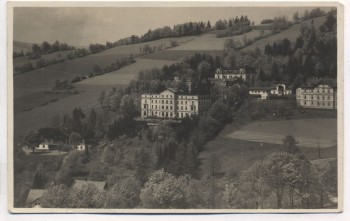 AK Foto Kurort Gräfenberg in Schlesien Sanatorium Dr. Ziffer b. Freiwaldau Lázně Jeseník Tschechien 1927