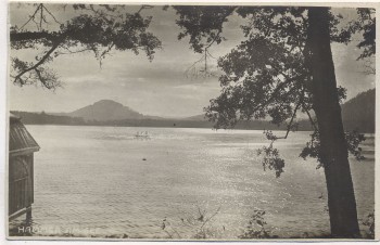 AK Foto Hammersee Hammer am See Hamr na Jezeře b. Reichenberg Liberec Tschechien 1924