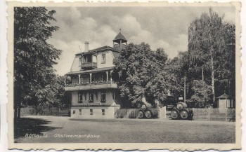 AK Rötha in Sachsen Obstweinschänke Sonderstempel 1939