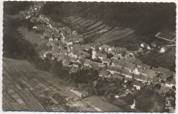 AK Foto Steina Ortsansicht Fliegeraufnahme Luftbild Südharz Harz b. Bad Sachsa Niedersachsen 1964