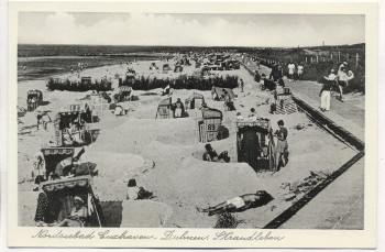 AK Nordseebad Cuxhaven-Duhnen Strandleben 1950