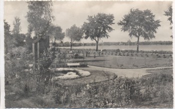 AK Foto Ostseebad Eckernförde Kurpark 1950