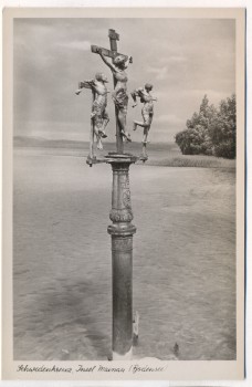 AK Foto Insel Mainau Bodensee Schwedenkreuz Konstanz 1950