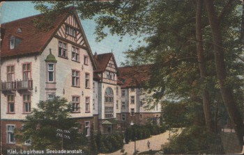 AK Kiel Logierhaus Seebadeanstalt 1910