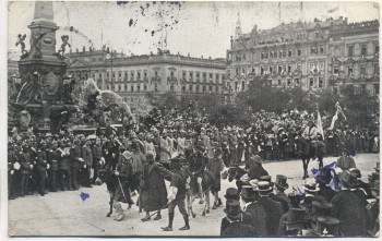 AK Leipzig Offizielle Festpostkarte Historischer Festumzug zur Universitäts-Jubelfeier 30. Juli 1909 No. 3