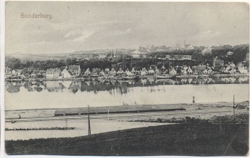 AK Sonderburg Ortsansicht Sønderborg Nordschleswig Dänemark Soldatenkarte 1910