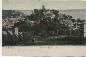 VERKAUFT !!!   AK Blankenese Blick vom Bismarckstein Hamburg 1903