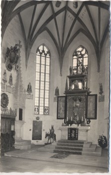 AK Foto Evang.-Luth. Kirche Chorraum Kalbensteinberg b. Absberg Gunzenhausen 1960