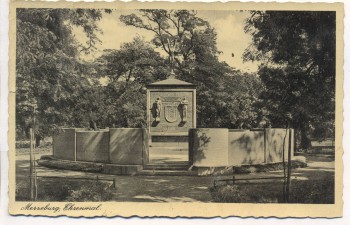 AK Foto Merseburg Ehrenmal 1940