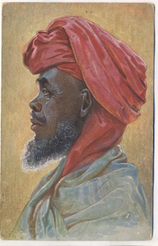 VERKAUFT !!!   AK Kolonialkriegerdank Araber in Ostafrika Feldpost 1. WK 1915