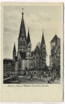 AK Berlin Kaiser Wilhelm-Gedächtniskirche 1937