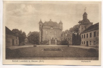 AK Schloß Loersfeld b. Kerpen Erft Hofansicht 1910 RAR