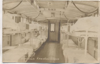 VERKAUFT !!!   AK Foto Lazarettzug Köln - Mevissen Krankenwagen Feldpost1916