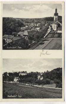 AK Kraftsdorf Thüringen 2 Ortsansichten 1930