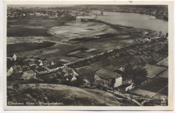 VERKAUFT !!!   AK Glindow Glindower Alpen Fliegeraufnahme bei Werder Havel 1935