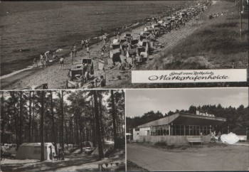 AK Gruß vom Zeltplatz Markgrafenheide b. Rostock Ostsee 1972