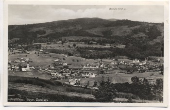 AK Foto Frauenau Ortsansicht b. Regen Bayr. Ostmark 1938