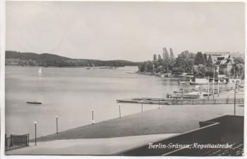 AK Foto Berlin Grünau Regattastrecke 1956