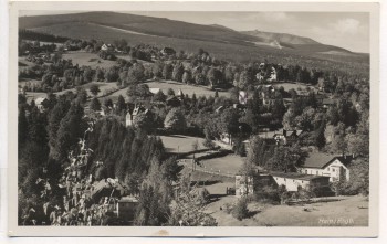 AK Foto Hain im Riesengebirge Ortsansicht Przesieka Podgórzyn Schlesien Polen 1938