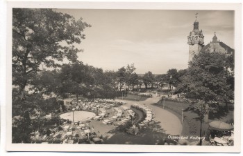 AK Foto Ostseebad Kolberg Strandschloss mit Terrasse Kołobrzeg Pommern Polen 1935