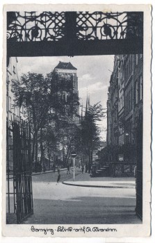AK Danzig Blick auf St. Marien Gdańsk Polen 1941
