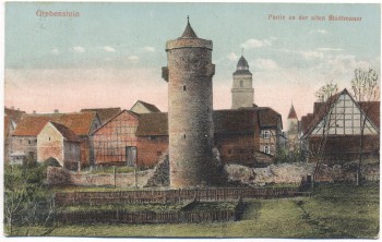AK Grebenstein Partie an der alten Stadtmauer Hessen 1931