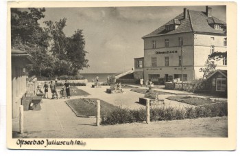AK Foto Ostseebad Juliusruh Rügen Dünenhaus b. Breege 1955