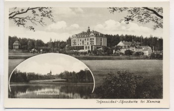 VERKAUFT !!!   AK Schmeckwitz bei Kamenz Johannisbad mit Handricksteich b. Räckelwitz 1953