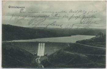 VERKAUFT !!!   AK Glörtalsperre im Volmetal b. Breckerfeld Schalksmühle Halver 1905