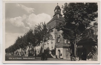 VERKAUFT !!!   AK Foto Ulm an der Donau Sedan-Kaserne Straße Feldpost 1940 RAR